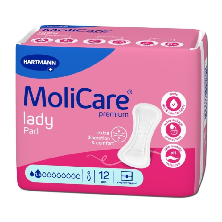 HARTMANN MoliCare premium lady Pad 1.5 Tropfen à 12 Stück
