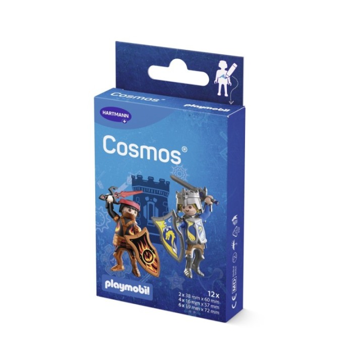 HARTMANN Cosmos Playmobil Ritter à 12 Pflasterstrips in 3 Größen