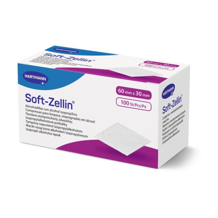 HARTMANN Soft-Zellin gebrauchsfertige Alkoholtupfer à 100 Stück