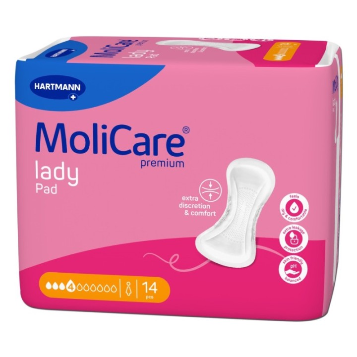HARTMANN MoliCare premium lady Pad 4 Tropfen à 14 Stück