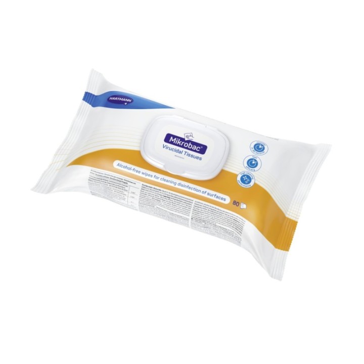 HARTMANN Mikrobac Virucidal Tissues – 1 Stück à 80 Tücher