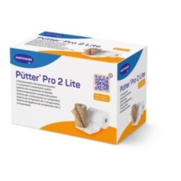 HARTMANN PütterPro 2 Lite – Kurzzug Polsterbinde Kompressionsbinde mit Langzug-Eigenschaft