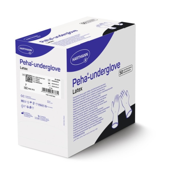 HARTMANN Peha-underglove Latex à 50 Paar