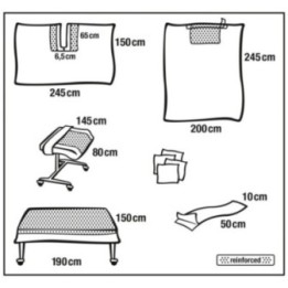HARTMANN Foliodrape Protect Plus Universal-Schlitztuch-Set II ung à 7 Sets