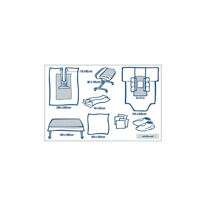 HARTMANN Foliodrape Protect Plus Cardio-Vascular-Set ung à 3 Sets