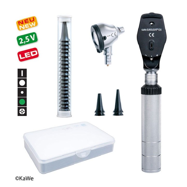 KaWe EUROLIGHT PRO-SET LED Otoskop-/Ophthalmoskop-Set
