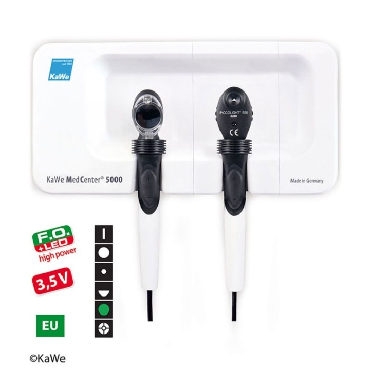 KaWe MedCenter 5000 35V F.O LED/E56 EU Set mit 2 Köpfen 2 Griffen