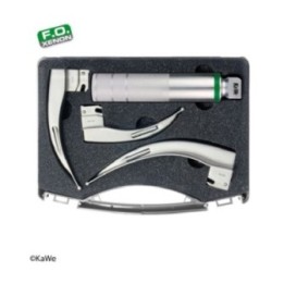 KaWe F.O. Laryngoscop SET Erwachsene 1 Griff 3 Spatel