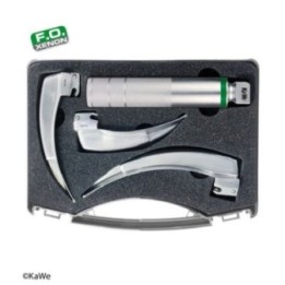 KaWe F.O. Laryngoskop SET Erwachsene 1 Griff 3 Spatel