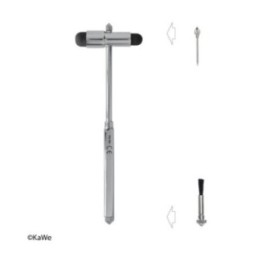 KaWe Buck neurologischer Reflexhammer mit Metallgriff