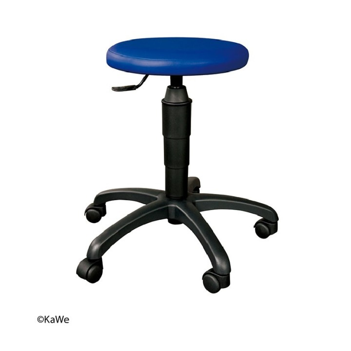 KaWe Drehhocker Classic, Sitzhöhe: 45 - 57 cm, blau